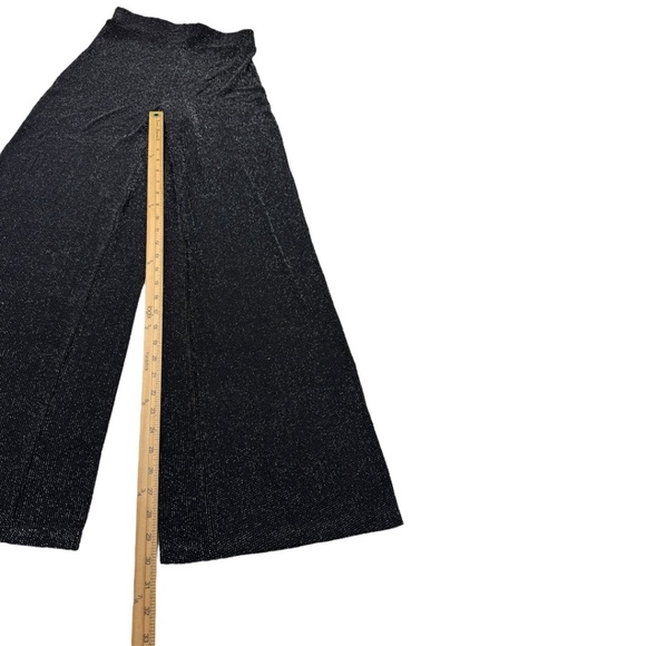 ALIX NYC Eames Wide-Leg High-Rise Pant in Black & Silver - Picture 11 of 12